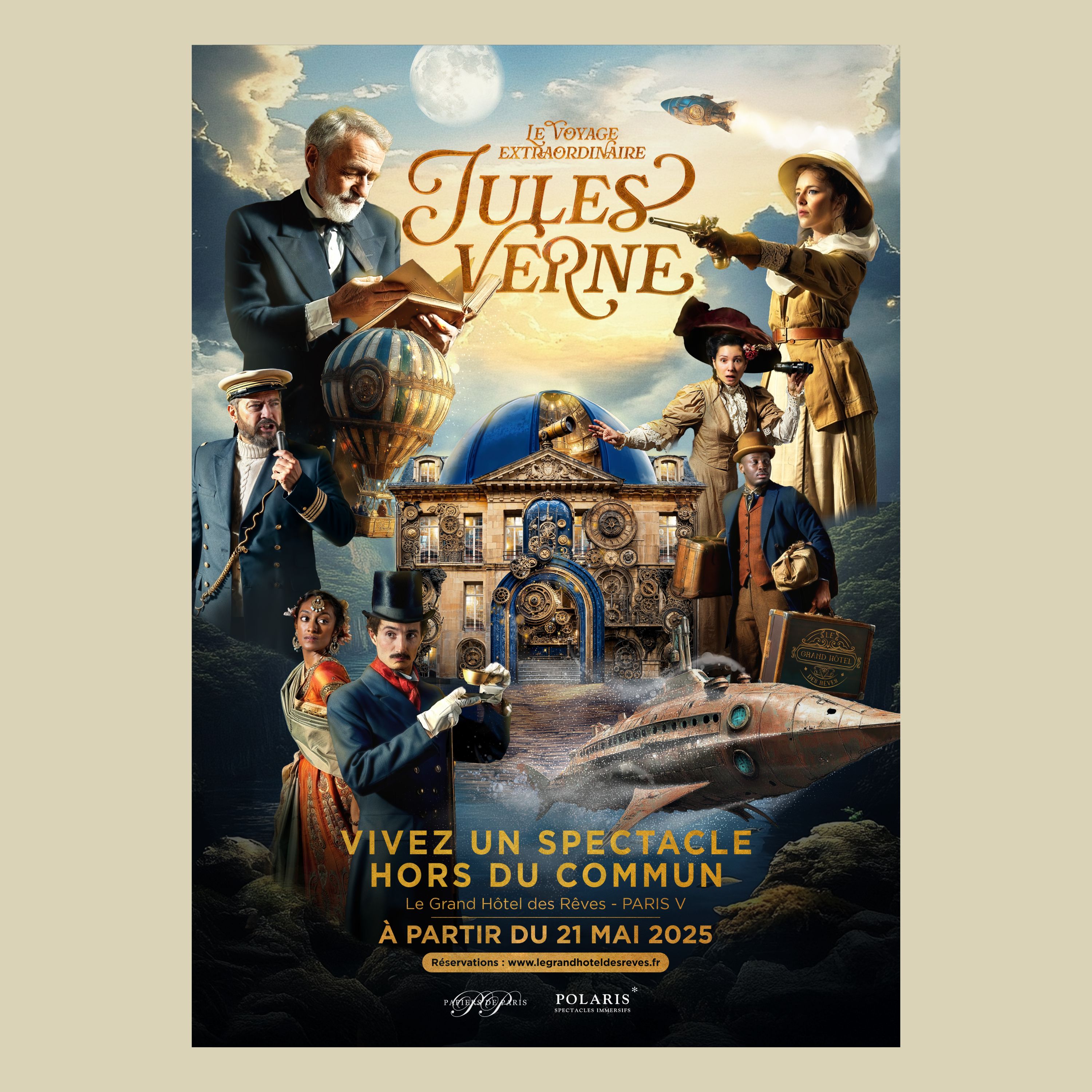 Le voyage extraordinaire de Jules Verne au Grand Hôtel des Rêves